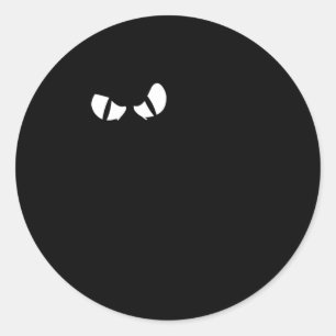 Black Cat Happy Halloween Fun Kitty Cartoon Classic Round Sticker