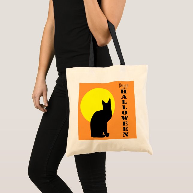 Black Cat Happy Halloween sac (Devant (produit))