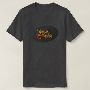 Black Cat Happy Halloween T-Shirt