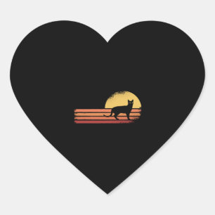 Black Cat                      Heart Sticker