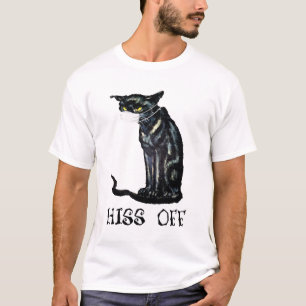 Black Cat Hiss Off Shirt Funny 2020 Quarantined