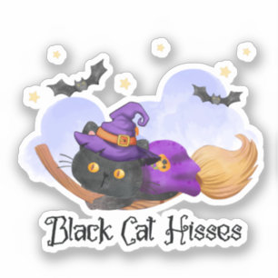 Black Cat Hisses