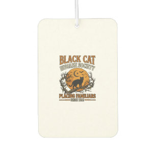 Black Cat Humane Society Halloween Full Moon Bats_ Air Freshener