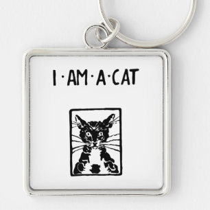 Black Cat I am a Cat Cat Lover Keychain