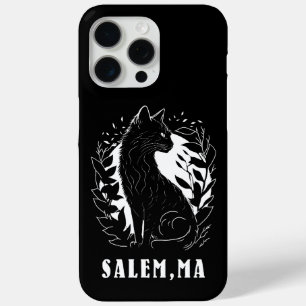 Black Cat Illustration   Salem iPhone 15 Pro Max Case