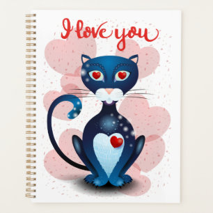 Black cat in Love Planner
