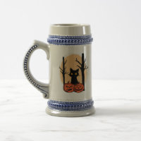 "Black Cat in Pumpkin Halloween Mug – Cute Spooky