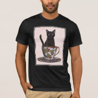 Black Cat in Teacup