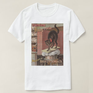 Black cat in the kitchen, Unknown artist T-Shirt