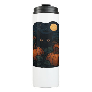 Black Cat in the Patch Classic T-Shirt Thermal Tumbler
