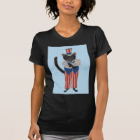 Black Cat In Uncle Sam Suit