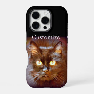 black cat iPhone 16 pro case
