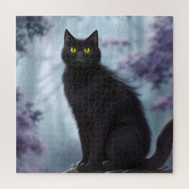 Black Cat Jigsaw Puzzle (Vertical)