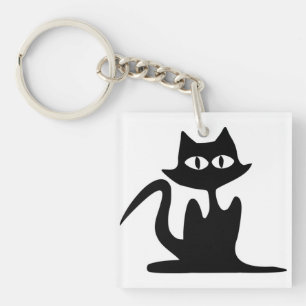 BLACK CAT KEYCHAIN