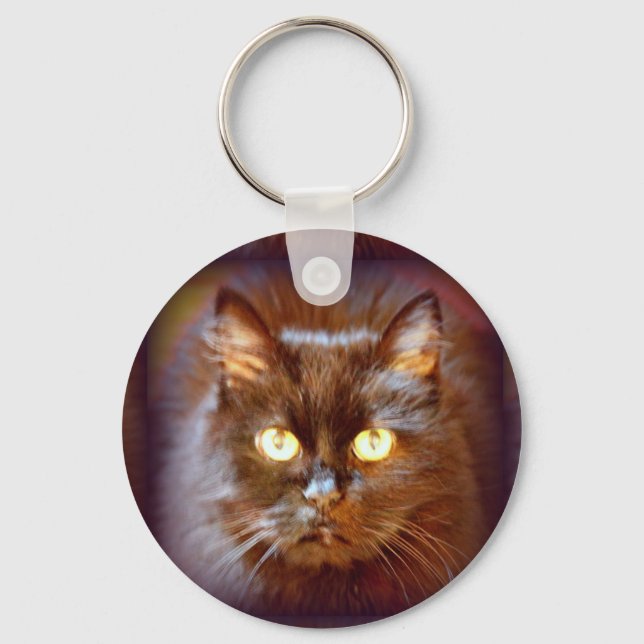 black cat keychain (Front)