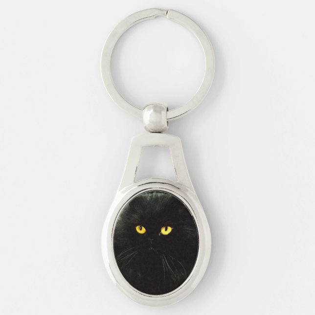 Black Cat Keychain (Front)