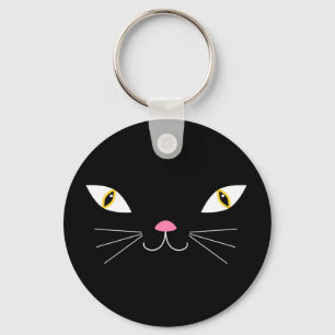Black cat keychain
