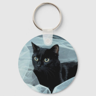Black Cat Keychain