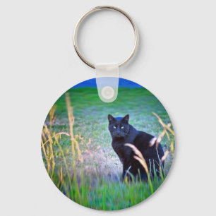 Black Cat Keychain