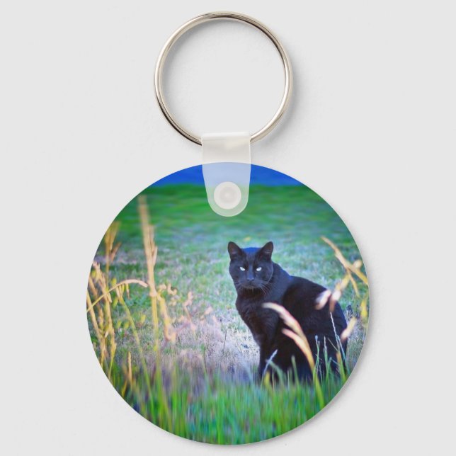 Black Cat Keychain (Front)