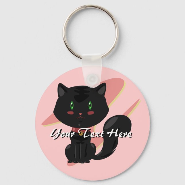 Black Cat Keychain (Front)
