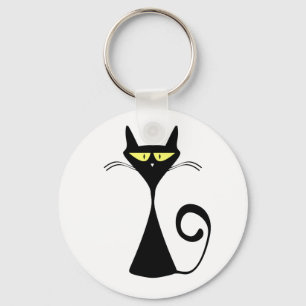 Black cat keychain