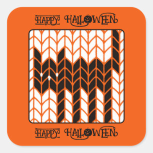 BLACK CAT KNIT Large Square Envelope Seals II