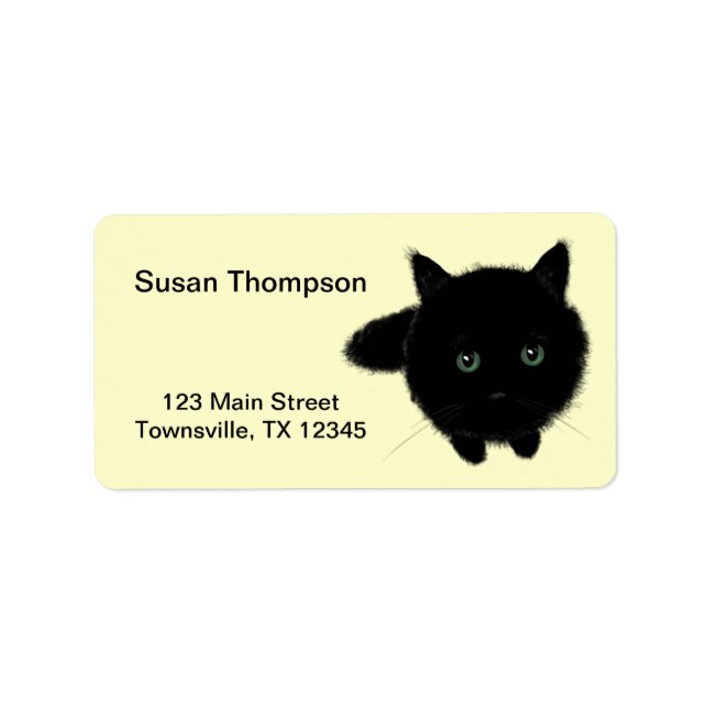 Black Cat Label (Front)