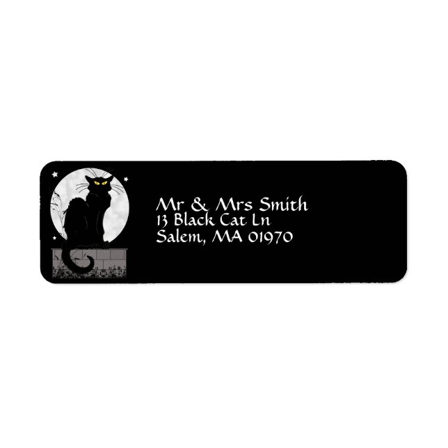 'Black Cat' Label (Front)