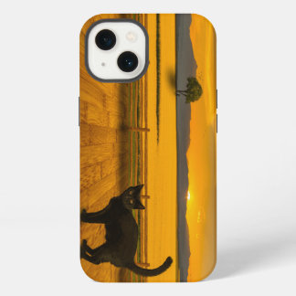 Black Cat Landscape iPhone 13 Case