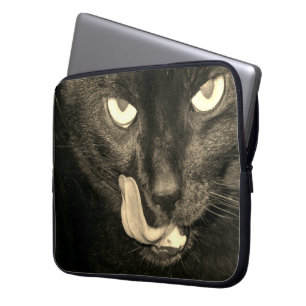Black Cat Laptop Sleeve