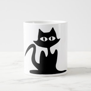 BLACK CAT LARGE COFFEE MUG