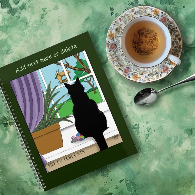 Black Cat Looking Out Window Planner (Creator Uploaded)