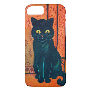 Black cat, Louis Wain Case-Mate iPhone Case