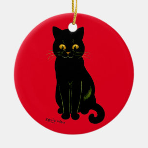 Black cat, Louis Wain Ceramic Ornament