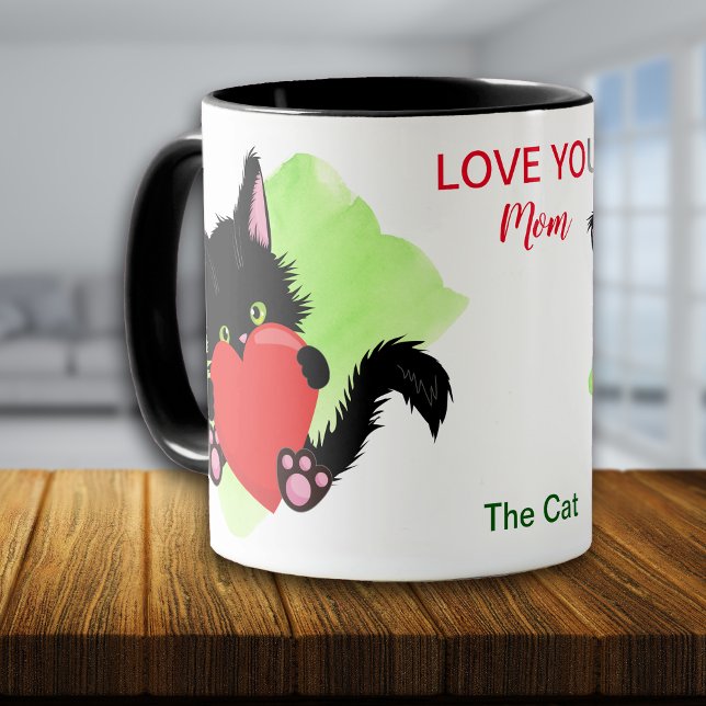 Black Cat Love You Mom Mug (Creator Uploaded)