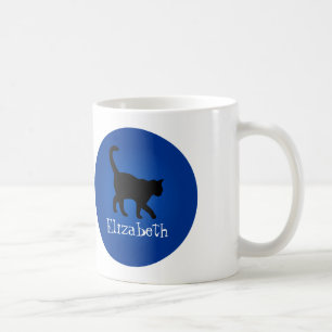 Black Cat Lover - My Name Coffee Mug