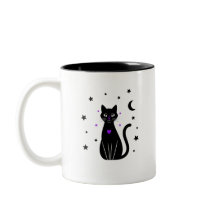Black Cat Lover Peek Coffee Cup