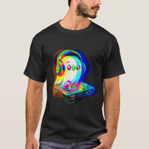 Black Cat Lover Skeleton Hand Boop Funny Halloween T-Shirt