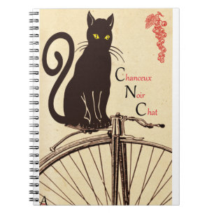 Black Cat Lucky cat black cartoon character Notebook