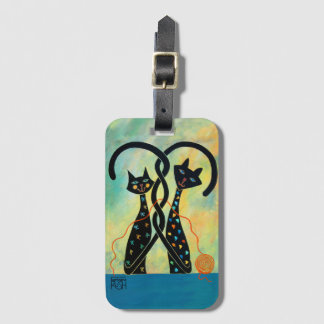 Black Cat Luggage Tag