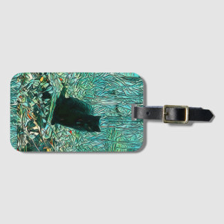Black Cat   Luggage Tag