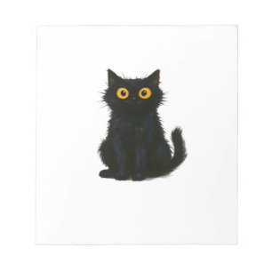 Black Cat Magic � Cute & Spooky Halloween Cat Art Notepad