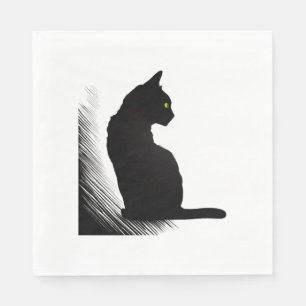 Black Cat - Meow Napkin