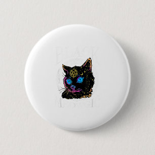 Black Cat Meowgic, Halloween Witch, Witchcraft Pen 2 Inch Round Button