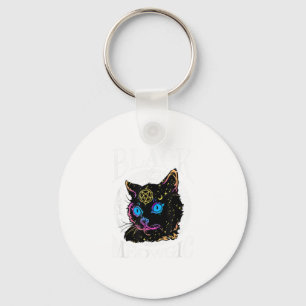 Black Cat Meowgic, Halloween Witch, Witchcraft Pen Keychain