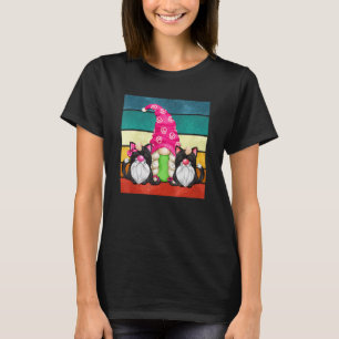 Black Cat Mom Gnome Grandma For Women Vintage Cat T-Shirt