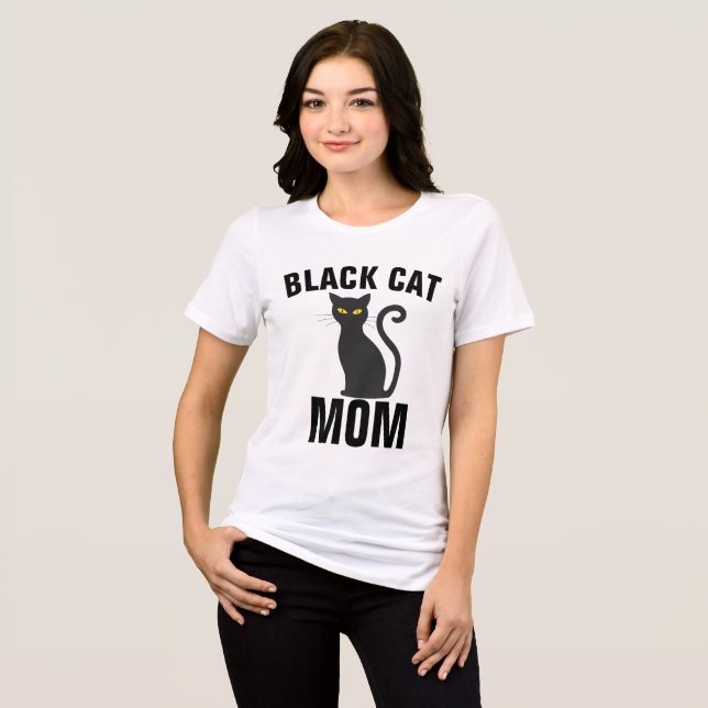 BLACK CAT MOM t-shirts (Front Full)