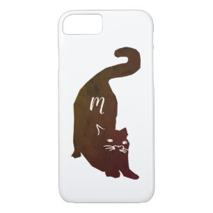 Black Cat Monogram Case-Mate iPhone Case