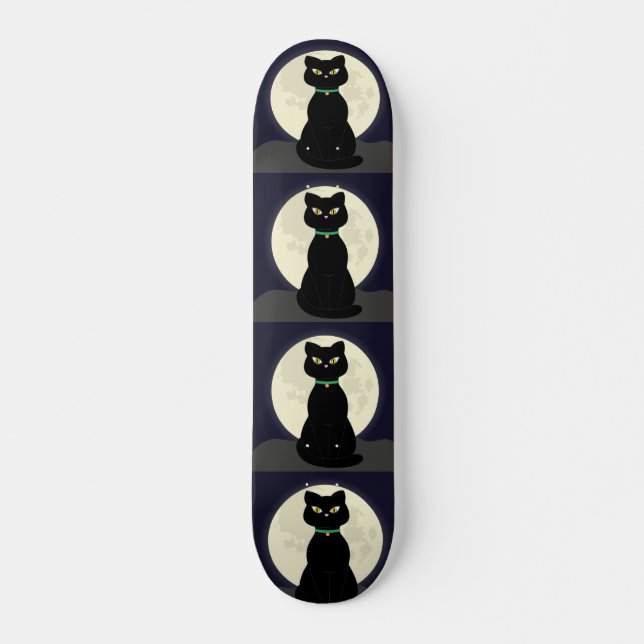 BLACK CAT MOONLIGHT SKATEBOARDS (Front)